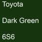 Preview: Toyota, Dark Green, 6S6.